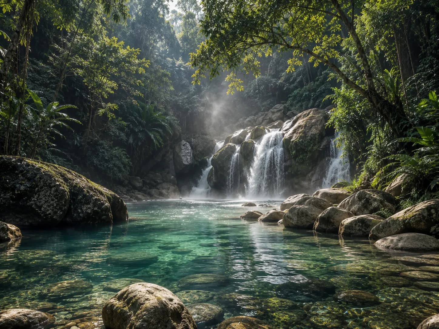Waterfalls and sacred waters.